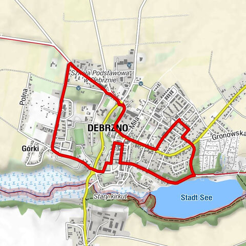 Debrzno - Zielone Bistro - Kościół pw. Wniebowzięcia Najświętszej Marii Panny