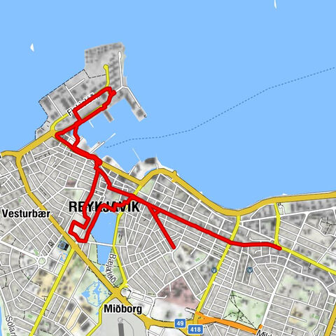 Kópavogur - Hlemmur - Dómkirkjan - Reykjavík