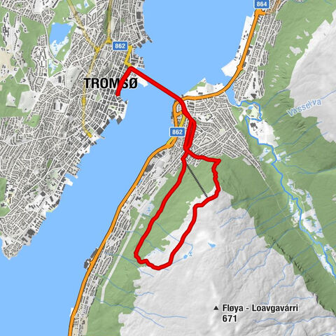 Nordbyen - Vervet - Tromsdalen kirke - Tromsø