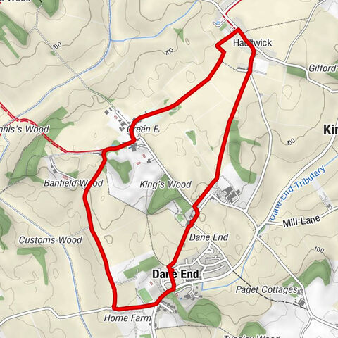 Dane End - All Saints - Haultwick - Green End
