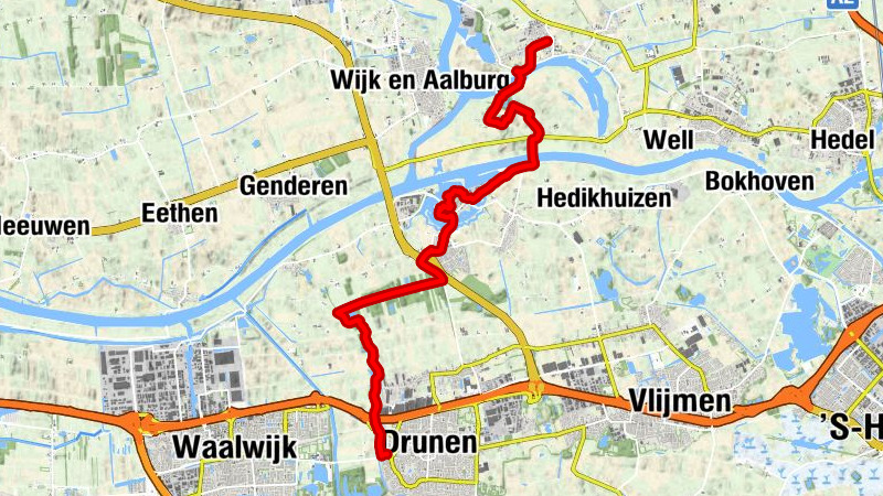 Nederhemert-Noord - Speeltuin Nederhemert-Zuid - Grote of Sint-Catharinakerk - Drunen