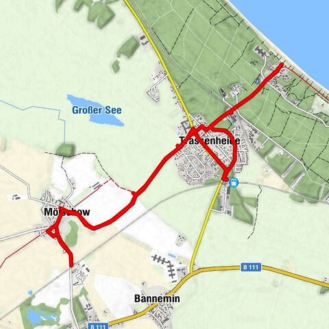 Trassenheide - Mölschow - Trassenmoor