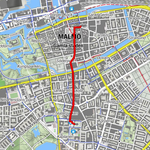 Sankt Johannes kyrka - Malmö - Sankt Petri kyrka - Norr