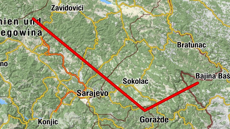Велика Батура - Козји рид - Borovo brdo - Grad Zenica