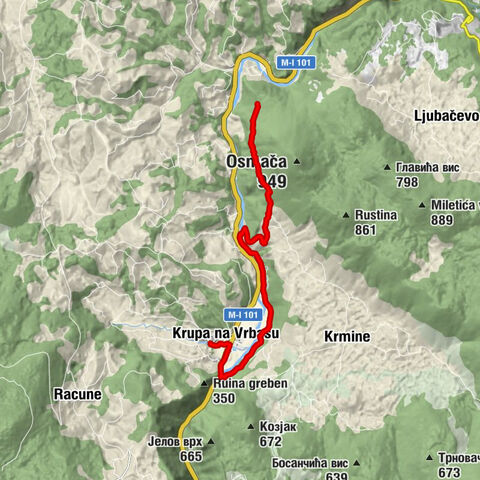 Krupski slapovi - Krupa na Vrbasu - Kovačevići - Крмине