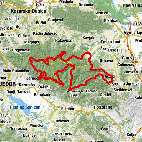 Mrakovica - Лисина / Lisina - Talavića poljana - Lane