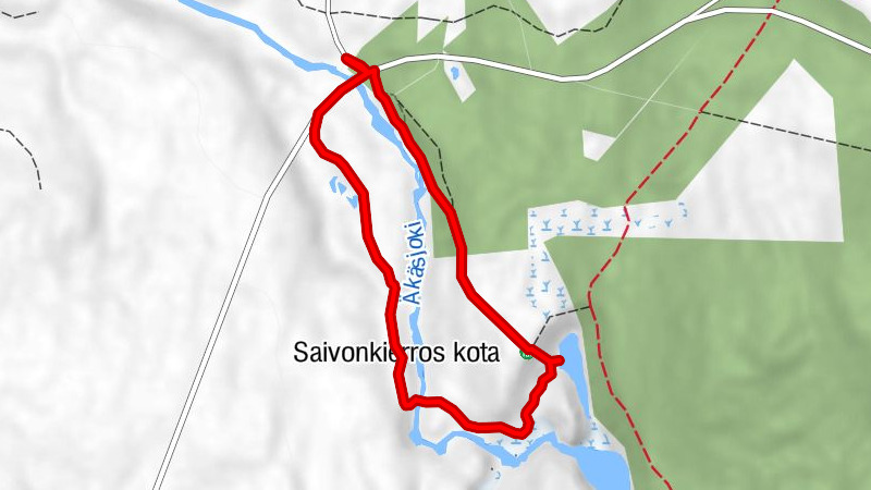 Muonio - Peurakoski - Saivonkierros kota - Jassankoski