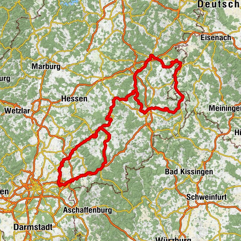 Oberrode - Maria Schnee - Rhein-Weser-Wasserscheide - Bad Hersfeld