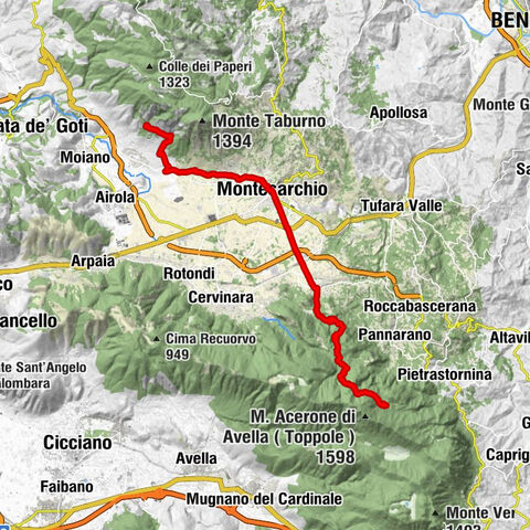 Bucciano - Cappella di San Giuseppe - Rifugio Mafariello - Rifugio Acqua delle Vene