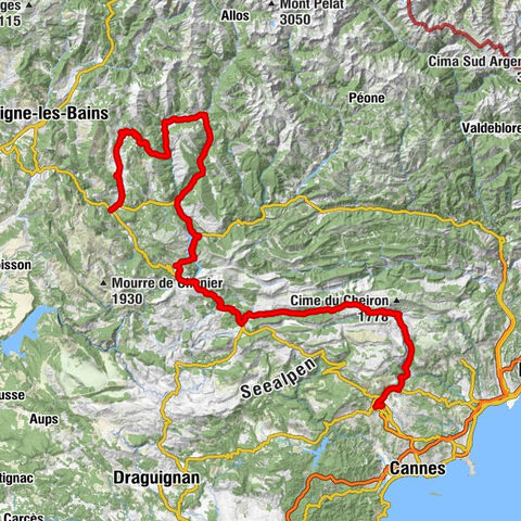 Grasse - Église Notre-Dame-de-l'Assomption - Col de Cheiron - Les Trois Asses