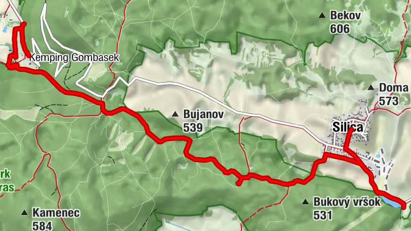 Silica - Kostol povýšenia Svätého kríža - Silická ľadnica - Gombasek