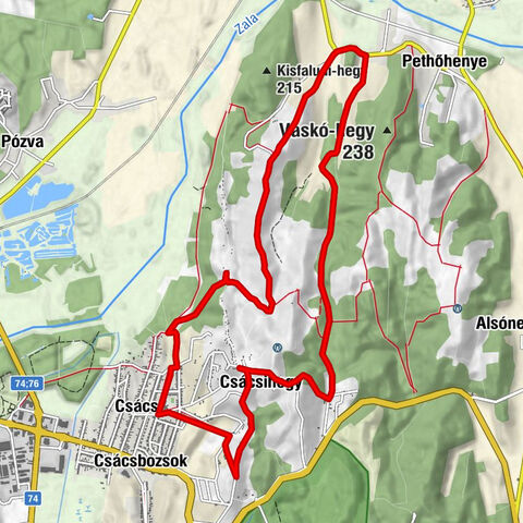 Csács - Zalaegerszeg - Urunk színeváltozása-kápolna - Ördöghenye