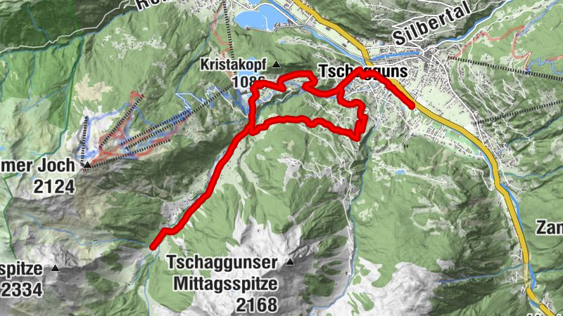 Tschagguns - Untere Latschätzalpe - Montabella