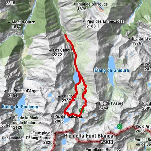 Étangs du Fourcat y el refugio