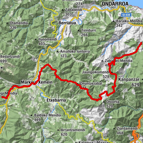 3. Etappe Jakobsweg von Deba nach Markina  Xemein
