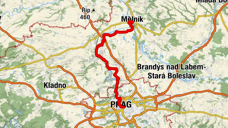 Mělník - svatý Ondřej - Vyšehradská skála - Matka Boží před Týnem