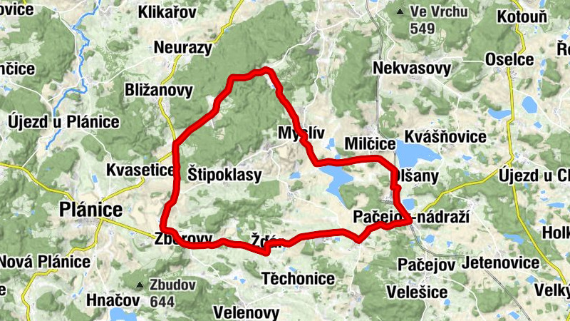 Polánka - Lovčice - Zborovy - Žďár