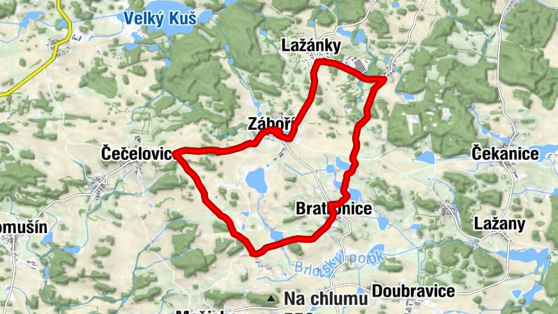 Záboří - Lažánky - Bratronice