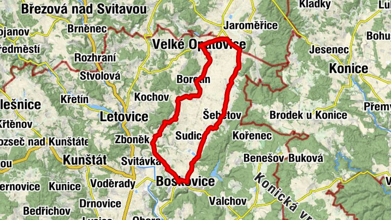 Boskovice - Zvěstování Panny Marie - Restaurace Na Holbě - sv. Václav