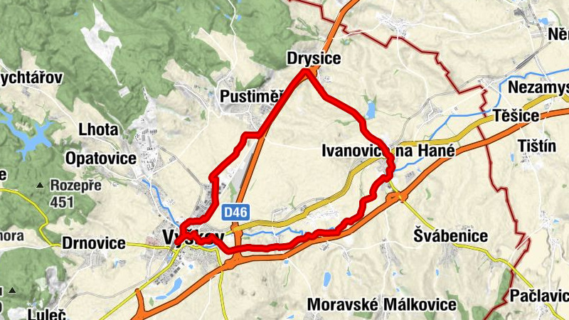 Vyškov na Moravě - Vyškov - sv. Ondřej - sv. Anna