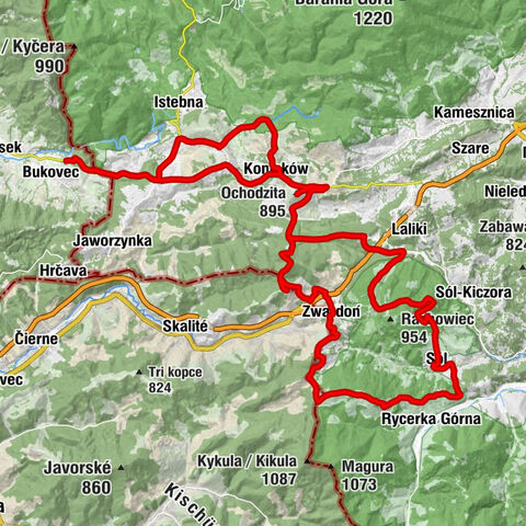 Za Groniem - Ochodzita - Ożna - Kykuľa / Kikula