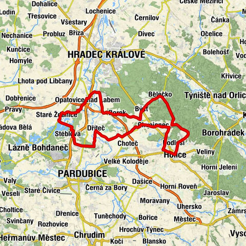 Hostinec u Lorenců - Bukovský kopec - Kostel sv. Jiří v Býšti - Čeperka