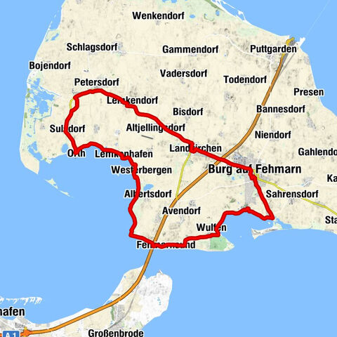 Kopendorf - Kolle's Fischpfanne - St. Nikolai - Burg auf Fehmarn