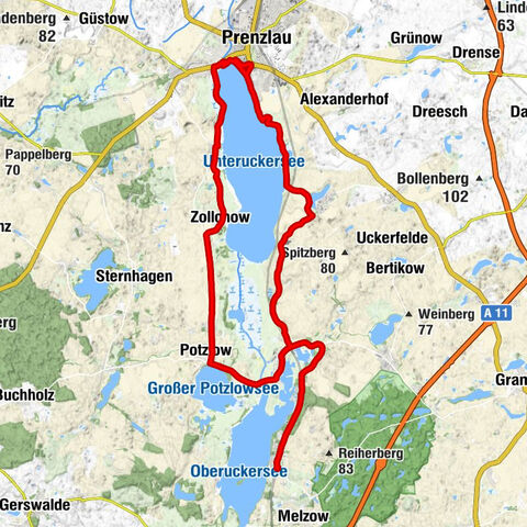 Deutsche Eiche - Dorfkirche Potzlow - Dorfkirche Seehausen - Seehotel Huberthof