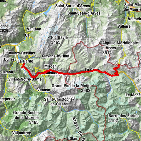 Le Bourg-d'Oisans - Le Vernis - Chapelle des Fusillés - Église Saint-Martin