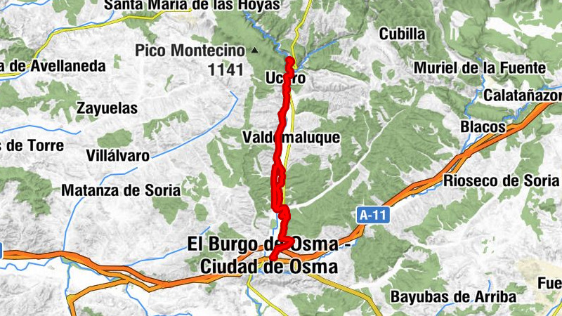 El Burgo de Osma - Ciudad de Osma - Barcebalejo - Sotos del Burgo - Valdelinares