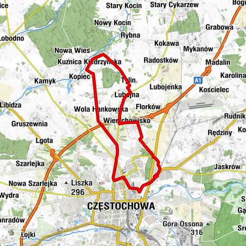 Częstochowa - Kościół pw. Najświętszego Serca Pana Jezusa - Kościół pw. Świętego Andrzeja Boboli - Kule