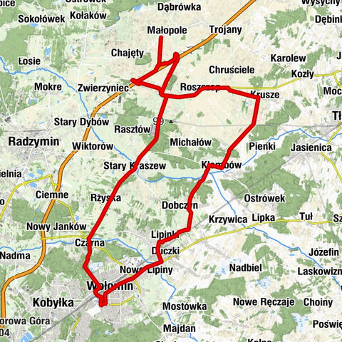 Lipińska - Biesiadowo - Wołomin - Kościół pw. Świętych Apostołów Piotra i Pawła