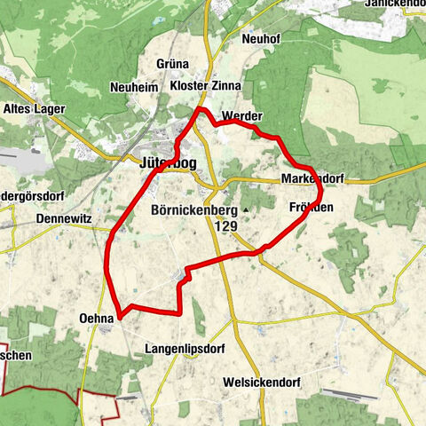 Oehna - Hohengörsdorf - Jüterbog - Liebfrauenkirche