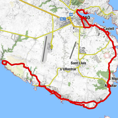 Maó - Església de Sant Josep - Ermita de Sant Esteve - Mirador del Pont des Castell