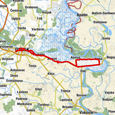Našičko naselje - Crkva svetog Ivana Krstitelja - crkva Svih Svetih - Manastir Uspenja Presvete Bogorodice