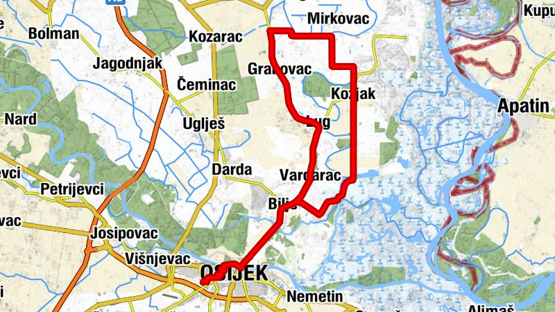 Našičko naselje - Čingi Lingi čarda - Crkva Bezgrešnog začeća Blažene Djevice Marije - Crkva sv. Martina