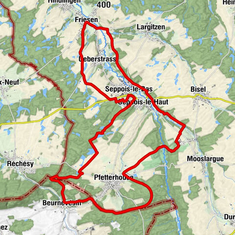 Circuito MTB n°23 La Borne des 3 Puissances