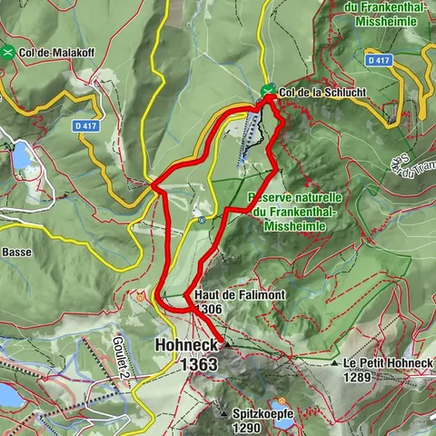 De la Schlucht al Hohneck