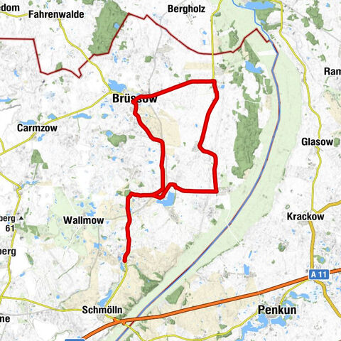 Schwaneberg - Albrechtshof - Brüssow - St. Sophia