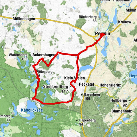 Burggarten - Dorfkirche - Kirche Kratzeburg - Penzlin