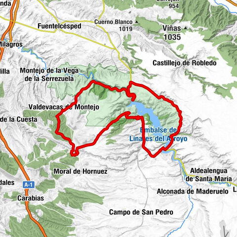 Antigua estación de tren de Maderuelo - Linares - Umbría de las Majadillas - Valdevacas de Montejo - Maderuelo