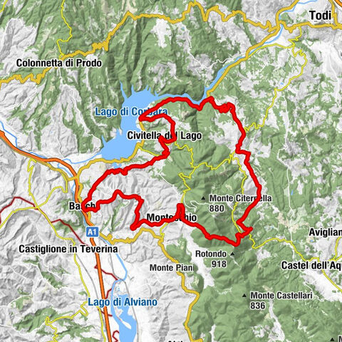 Toscolano - Osteria la Cruccola - Parrocchia San Nicolò in Baschi - Monte Tegolaro
