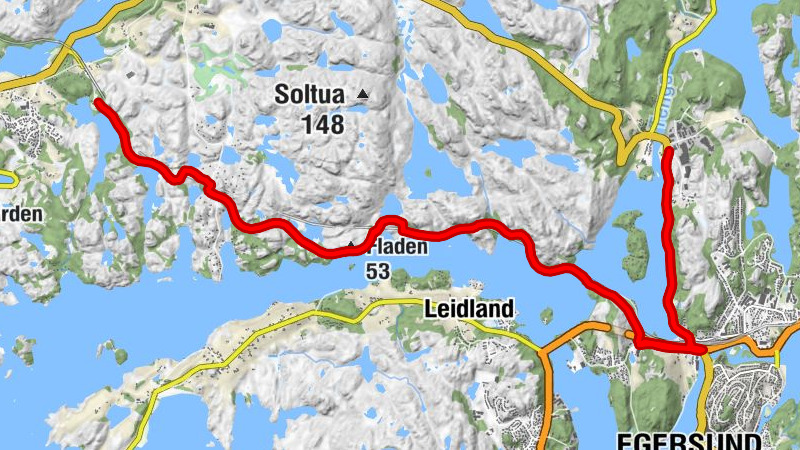 Kosen - Egersund - Fladen - Tengsareid