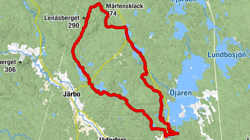 Högbo - Stekebodarna - Mårtensklack - Heden