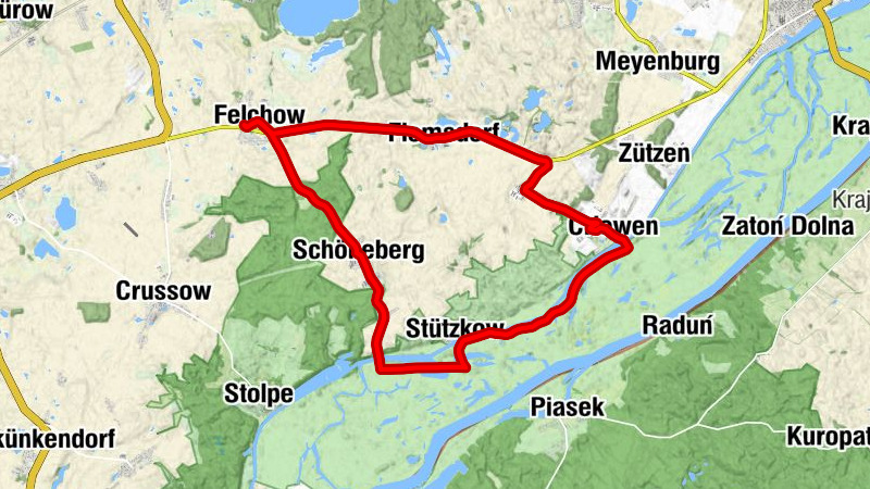 Felchow - Flemsdorf - Vorwerk - Criewen