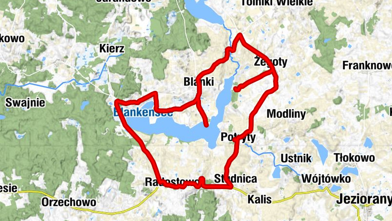 powiat lidzbarski - Kościół pw. Świętej Anny i Świętego Jerzego - Kaplica pw. Świętego Stanisława Kostki - Kościół pw. Świętego Jana Ewangelisty