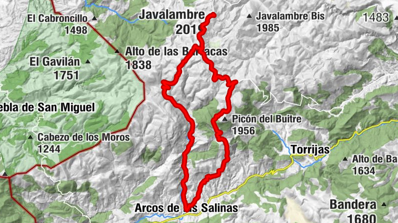 Arcos de las Salinas - Cerro Cavero - Javalambre - Las Carreteras