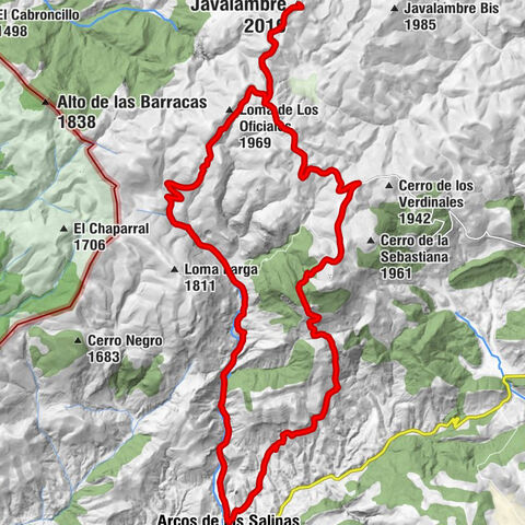Arcos de las Salinas - Cerro Cavero - Javalambre - Las Carreteras