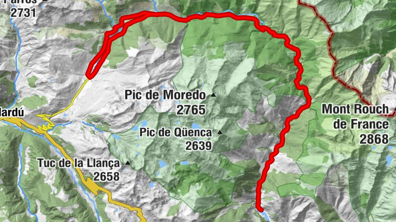Borén - Sant Lliser - Refugi del Fornet - Refugi Amics de Montgarri