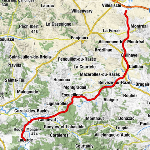 Lagarde - Roumengoux - Moulin-Neuf - Caudeval